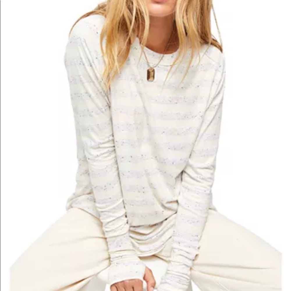 FREE PEOPLE ARDEN STRIPED TEE